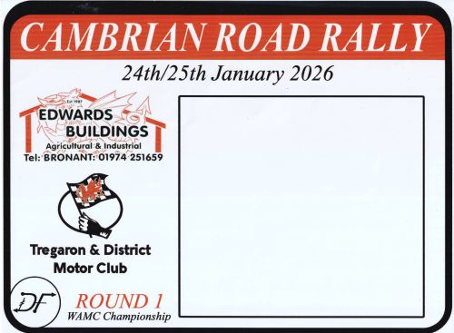 Cambrian Road Rally 2026