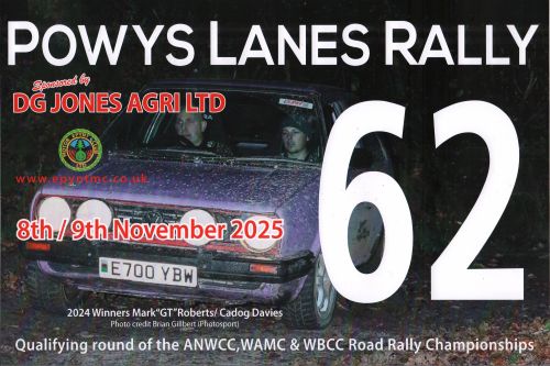 Powys Lanes Rally 2025