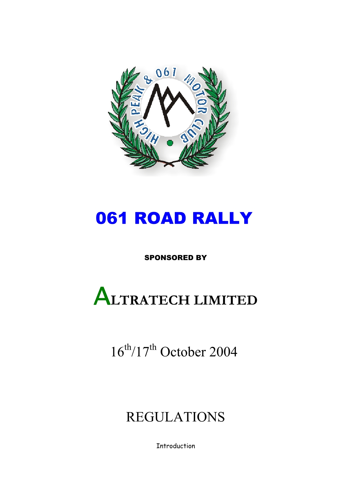 061 Road Rally 2004