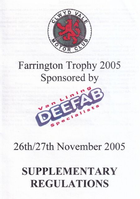 Farrington Trophy Rally 2005