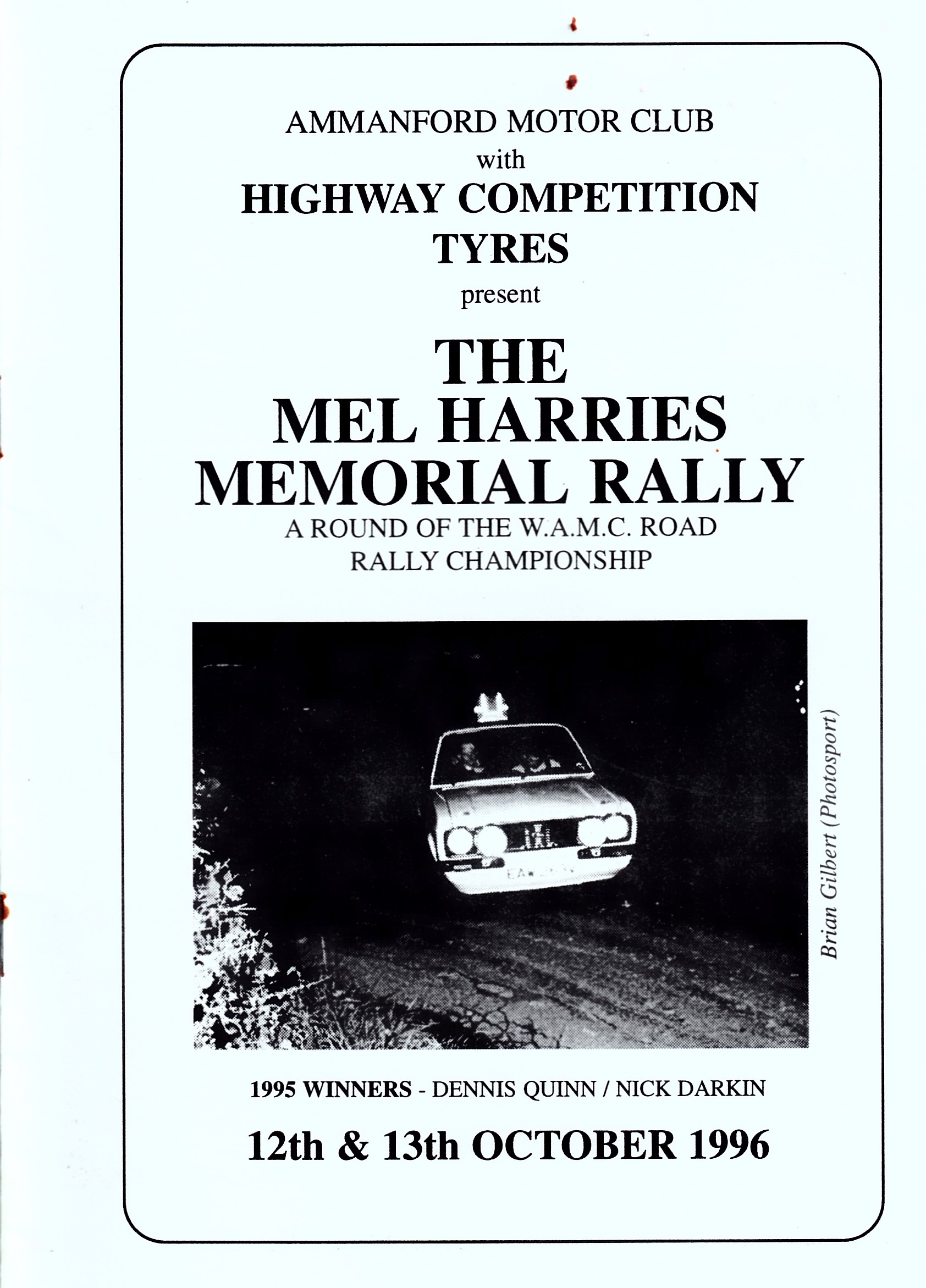Mel Harries Memorial Rally 1996