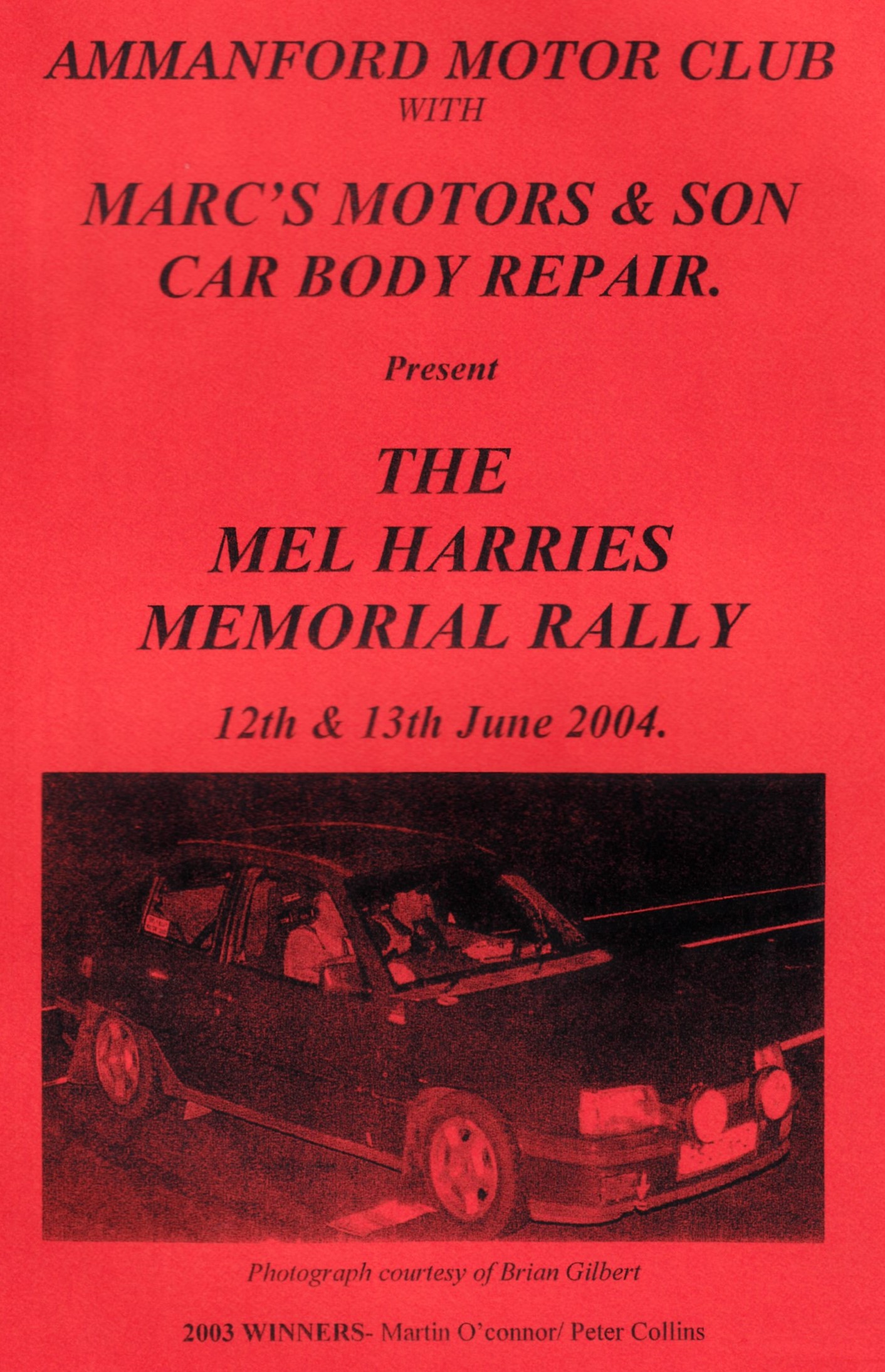 Mel Harries Memorial Rally 2004