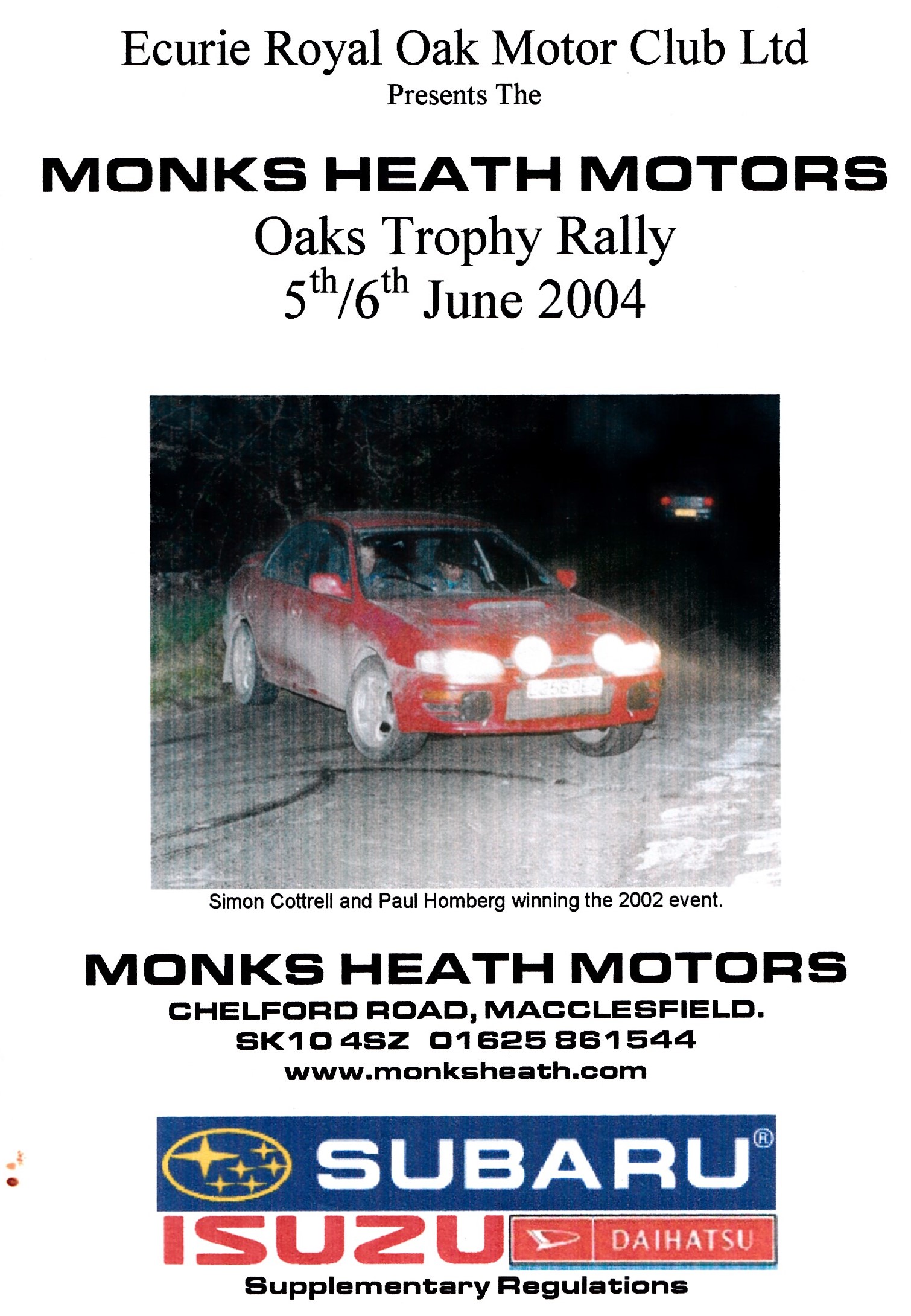Oaks Trophy Rally 2004