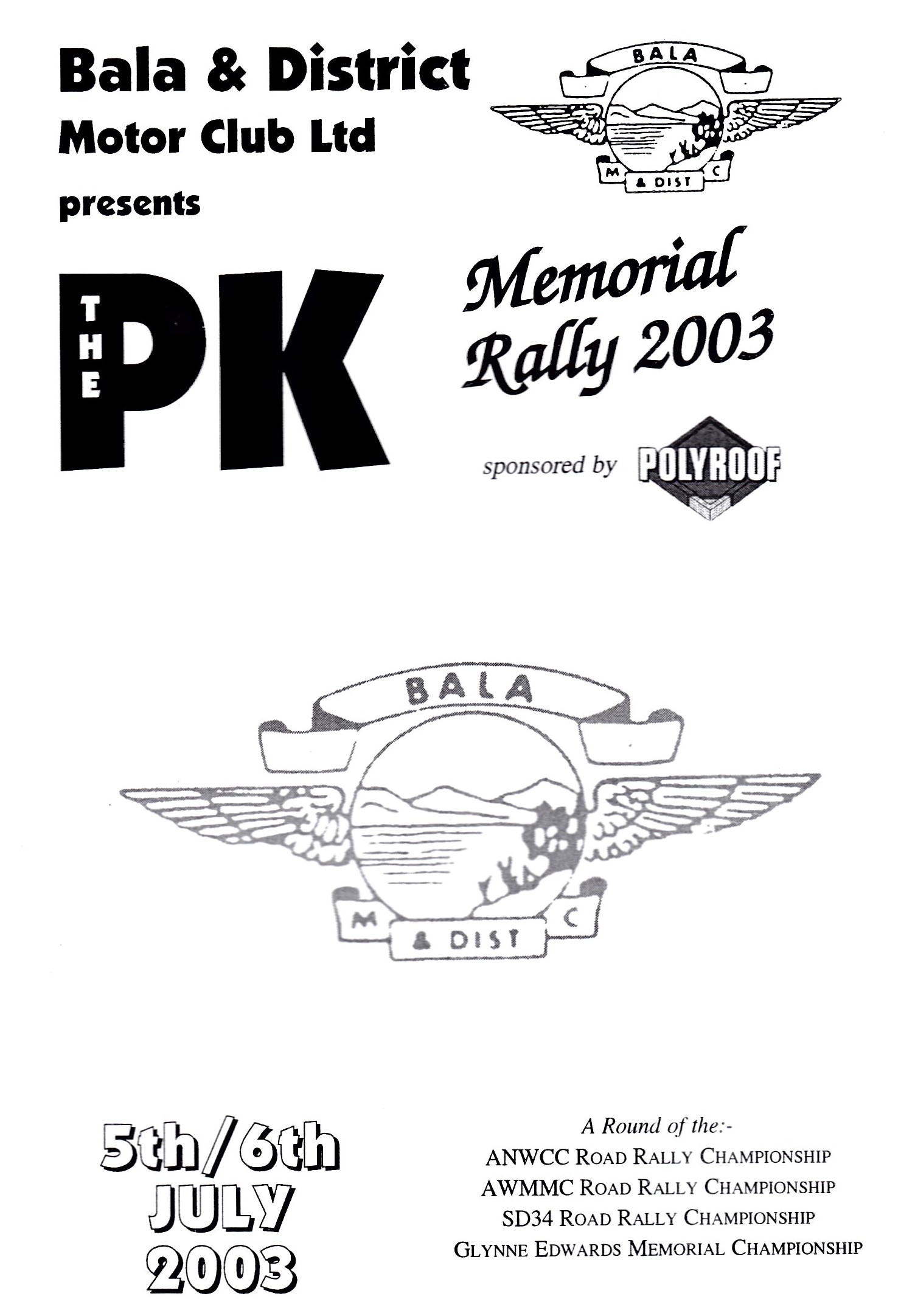 PK Memorial Rally 2003